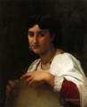 Litalienne au tambourin Realism William Adolphe Bouguereau